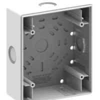 Kidde Commercial (EG4WSB) Wall 4 Inch Surface Mount Box, White