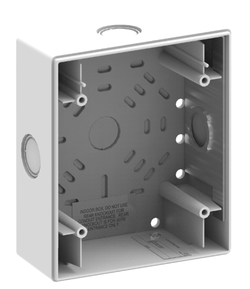 KIDDE COMMERCIAL EG4WSB, Kidde Commercial (EG4WSB) Wall 4 Inch Surface Mount Box, White