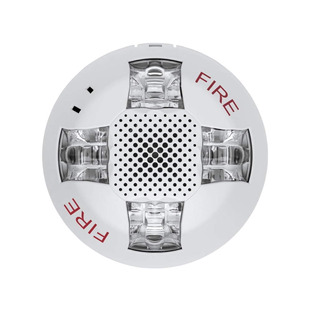 KIDDE COMMERCIAL EGCAVWF, Kidde Commercial (EGCAVWF) Ceiling Horn/Strobe, 15-115Cd, White, Fire Marking