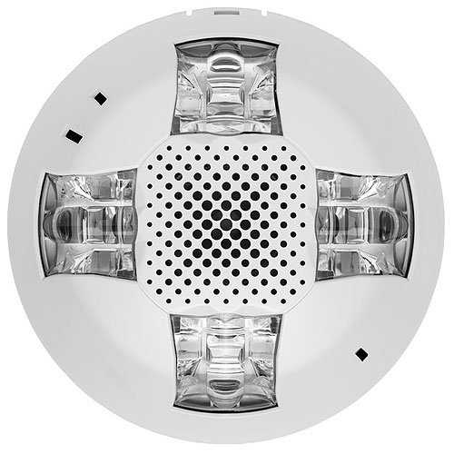 KIDDE COMMERCIAL EGCSVWN, Kidde Commercial (EGCSVWN) Ceiling Speaker/Strobe, 15-115Cd, White