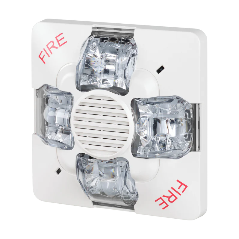 KIDDE COMMERCIAL EWGSVMWF, Kidde Commercial (EWGSVMWF) Outdoor Speaker/Strobe, 15-115Cd, White, Fire Marking