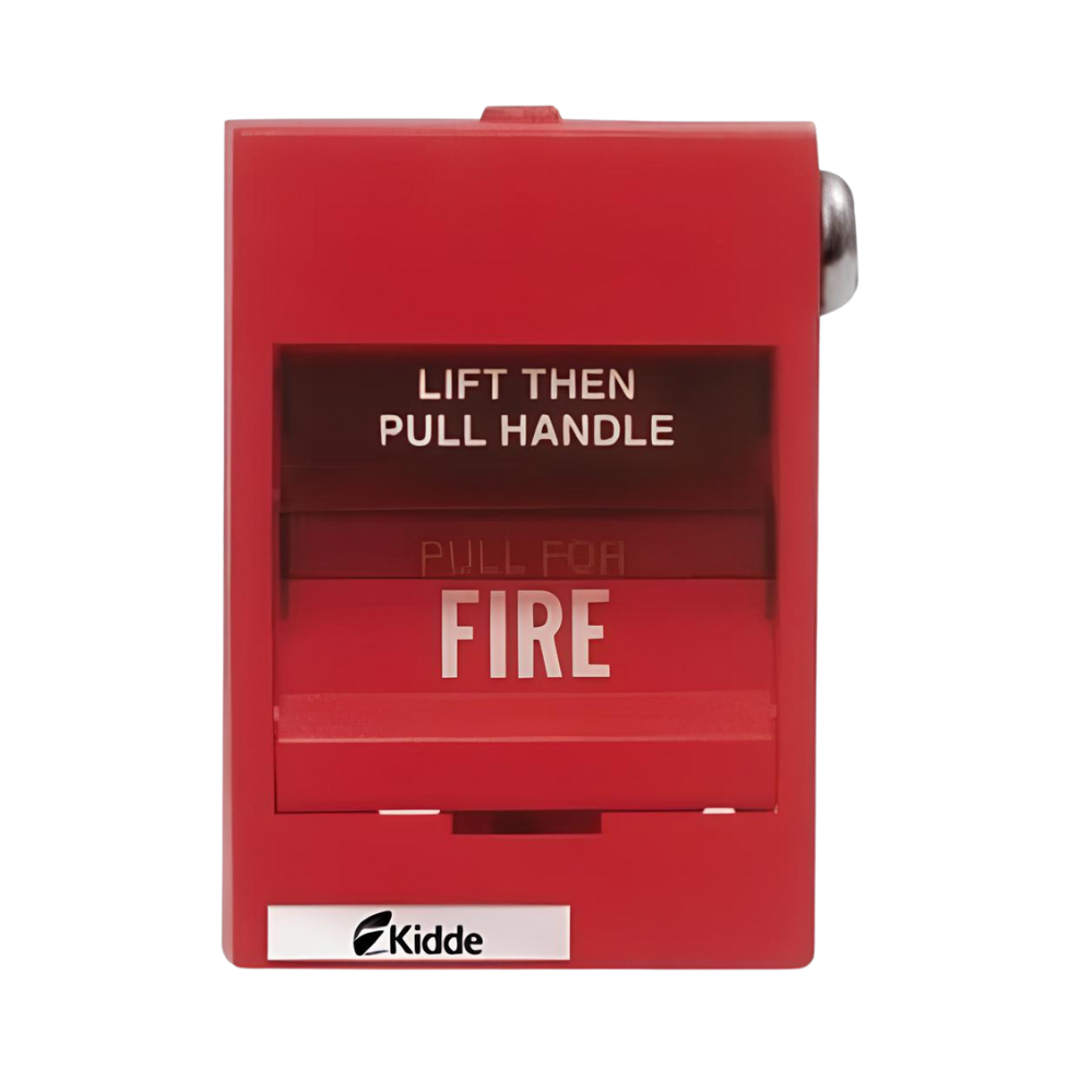 KIDDE COMMERCIAL K-278B-1320, Kidde Commercial (K-278B-1320) Pull Station, Non-Coded, Break Glass, Plastic, Double Action
