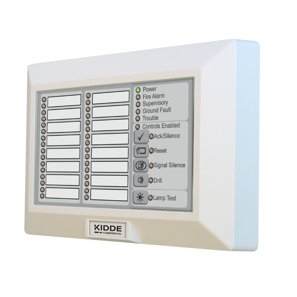 KIDDE COMMERCIAL K-RLED-C-2, Kidde Commercial (K-RLED-C-2) Remote Annunciator Compatible With Evolve-Ml Series, Led