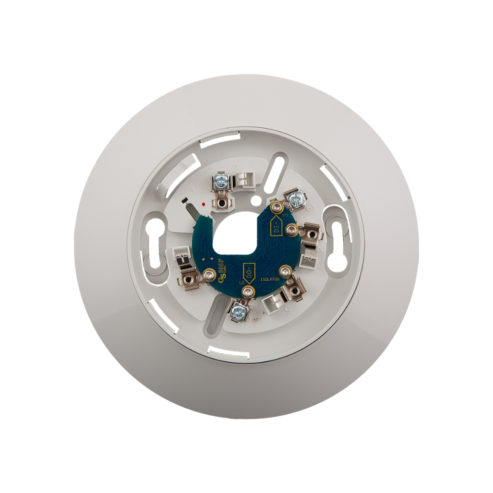 KIDDE COMMERCIAL KI-IB4, Kidde Commercial (KI-IB4) Detector Base With Isolator – For 4 Inch Sq. Box, Includes -Ts4 Skirt