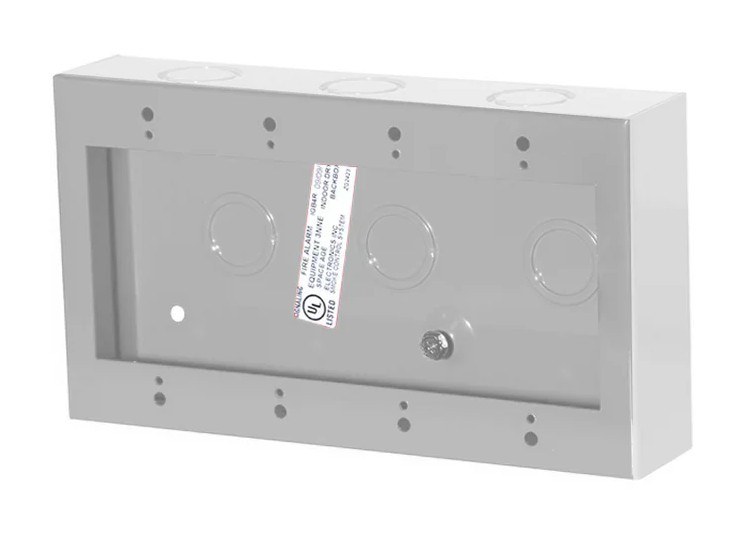 Space Age IGB4W, Space Age (IGB4W) Igb Backbox 4 Gang White Surface 4-5/8X8-1/4X1-3/4Dp