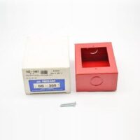 Secutron (BB-300) Surface Mounting Box, Single Gang Red Finish