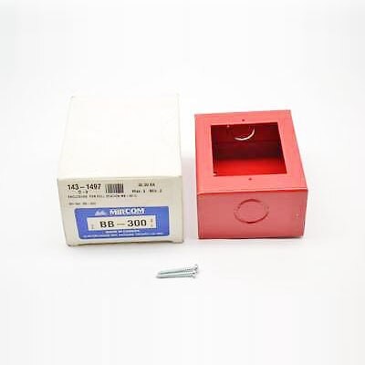 Secutron BB-300, Secutron (BB-300) Surface Mounting Box, Single Gang Red Finish