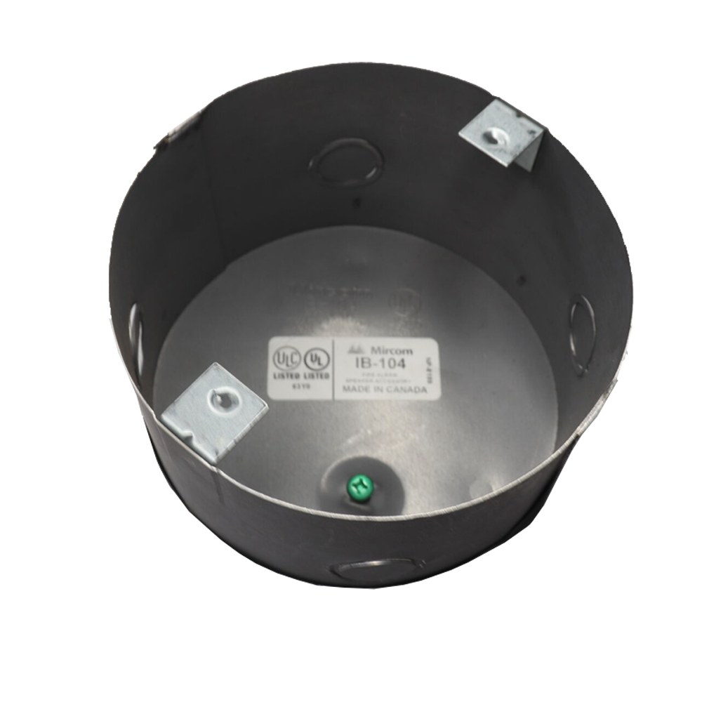 Secutron IB-104, Secutron (IB-104) 6″ Round Flush Back Box For Ceiling Speaker/ Speaker Strobes