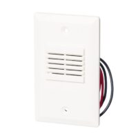 Secutron (MH-25W) Mini-Piezo, 24 Vdc, White, Flush Mount. For Surface Mount Use Bb-300W