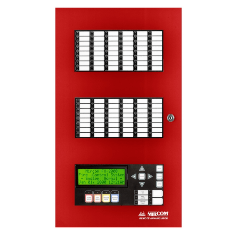 Secutron MMX-BB-1003DR, Secutron (MMX-BB-1003DR) Semi-Flush Backbox For Series 1000 Annunciators (Houses 3 Modules) Red…