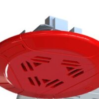 Secutron (SPP-104-70R) Speaker, Ceiling, Round, 70V, Red