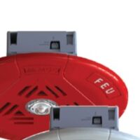 Secutron (SPPS-104-70HR) Speaker/Strobe, Ceiling, Round, 70V, Red, High Candela
