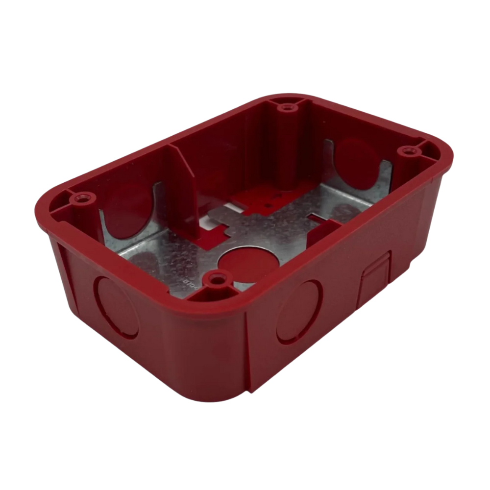 System Sensor SBBGRL, System Sensor (SBBGRL) L-Series Wall Surface Mount Back Box Compact, Red