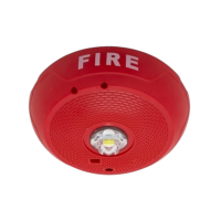 System Sensor (SCRLED-BP10) Led Strobe; Ceiling; Red; Fire; 2-Wire - Pack Of 10