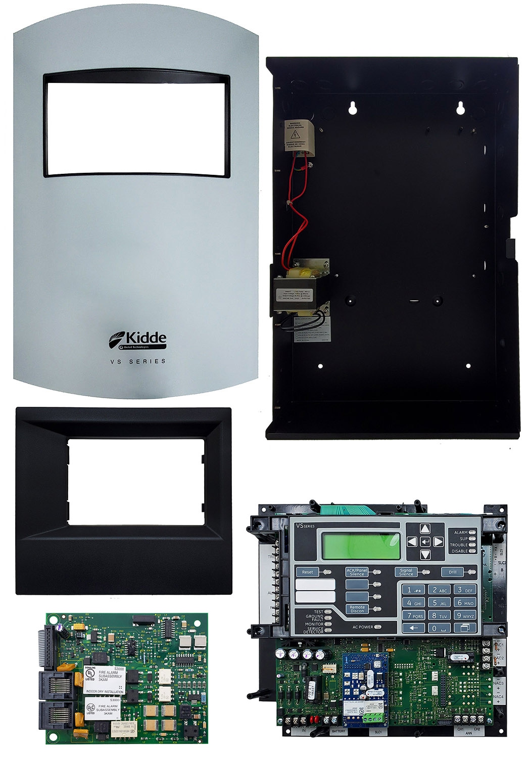 Kidde VS1-GD, Kidde (VS1-GD) Facp, 1 Loop, 64 Intelligent Devices Max, 2 Class B Nac’S, 4.25A Power Supply