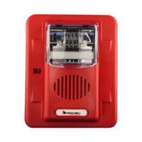 Hochiki (HEC3-24PWR) (0500-06040) Wall Mount Horn/Strobe, 24Vdc, 15/30/60/75/110Cd, 100 Dba @ 10'