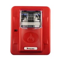 Hochiki (HES3-24WR) (0500-05940) Wall Mount Strobe, 24Vdc, 15/30/60/75/110Cd, Red