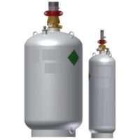 Fike (70-268) Hfc-Agent Impulse Valve 215 Lb (88 L) Container Assembly. Includes Pressure Gauge