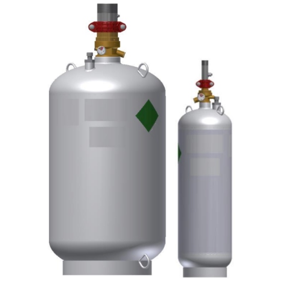 Fike 70-268, Fike (70-268) Hfc-Agent Impulse Valve 215 Lb (88 L) Container Assembly. Includes Pressure Gauge