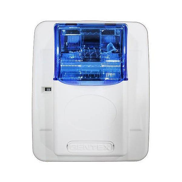 Gentex GECB24PWW, Gentex (GECB24PWW) (904-1330-002) Horn/Strobe, Blue Lens, Selectable Candela Strobe, Wall Mount
