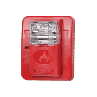 Gentex (GES3-12WR) Strobe Only, Selectable Candela Strobe, Wall Mount, Red Faceplate
