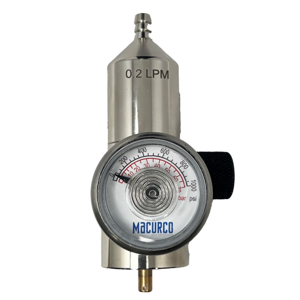 Macurco 70-0714-0467-0, Macurco (70-0714-0467-0) Gas Regulator (Female), 0.2Lpm,17L & 34L