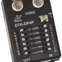 Ditek (DTK-DP4P) Ptz Camera Protection, 12/24Vdc Power - Bnc Coax Video In/Out 2.8V Clamp