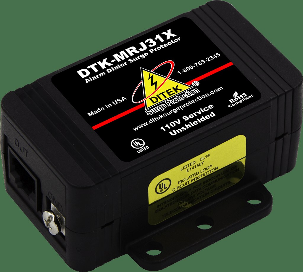 Ditek DTK-MRJ31XWP, Ditek (DTK-MRJ31XWP) Control Panel Dialer Protector