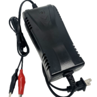 Power Sonic (PSC122000ACX-US) Sla Battery Charger. It Delivers Charger Alligator Clips