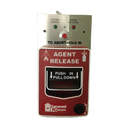 Gamewell MS-7LRA, Gamewell (MS-7LRA) Agent Release Pull Station With Abort Switch, Dual Action, Pk-625