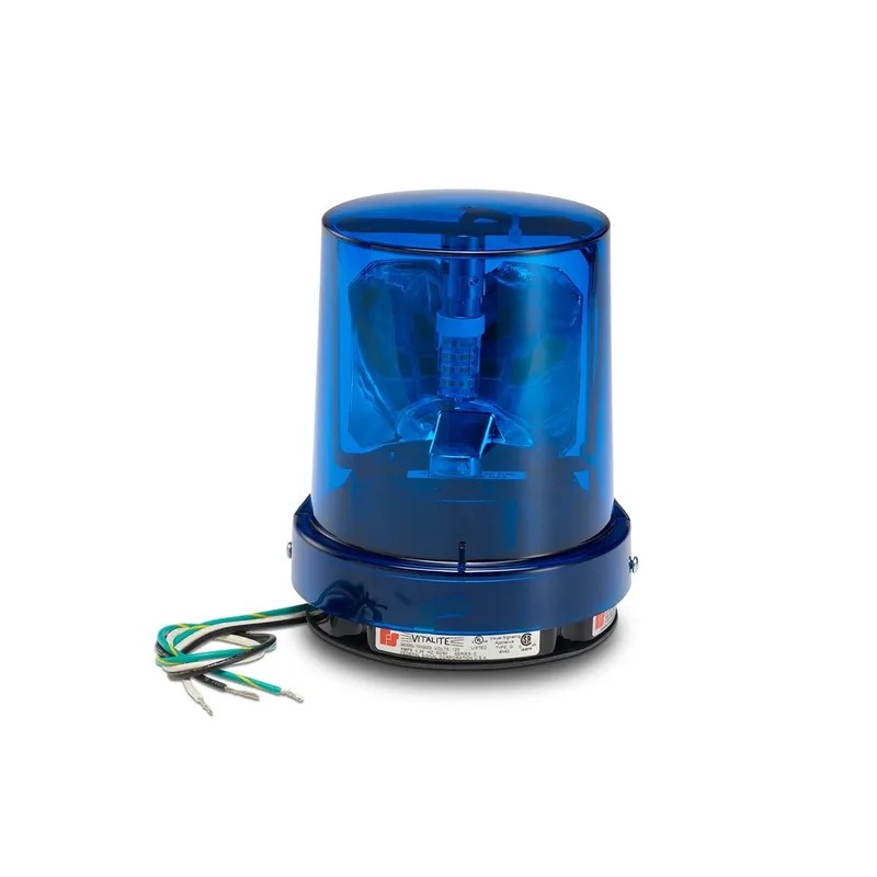 Federal Signal 121SLED-120B, Federal Signal (121SLED-120B) Vitalite Rotating Led Warning Light, 120-240Vac, Blue