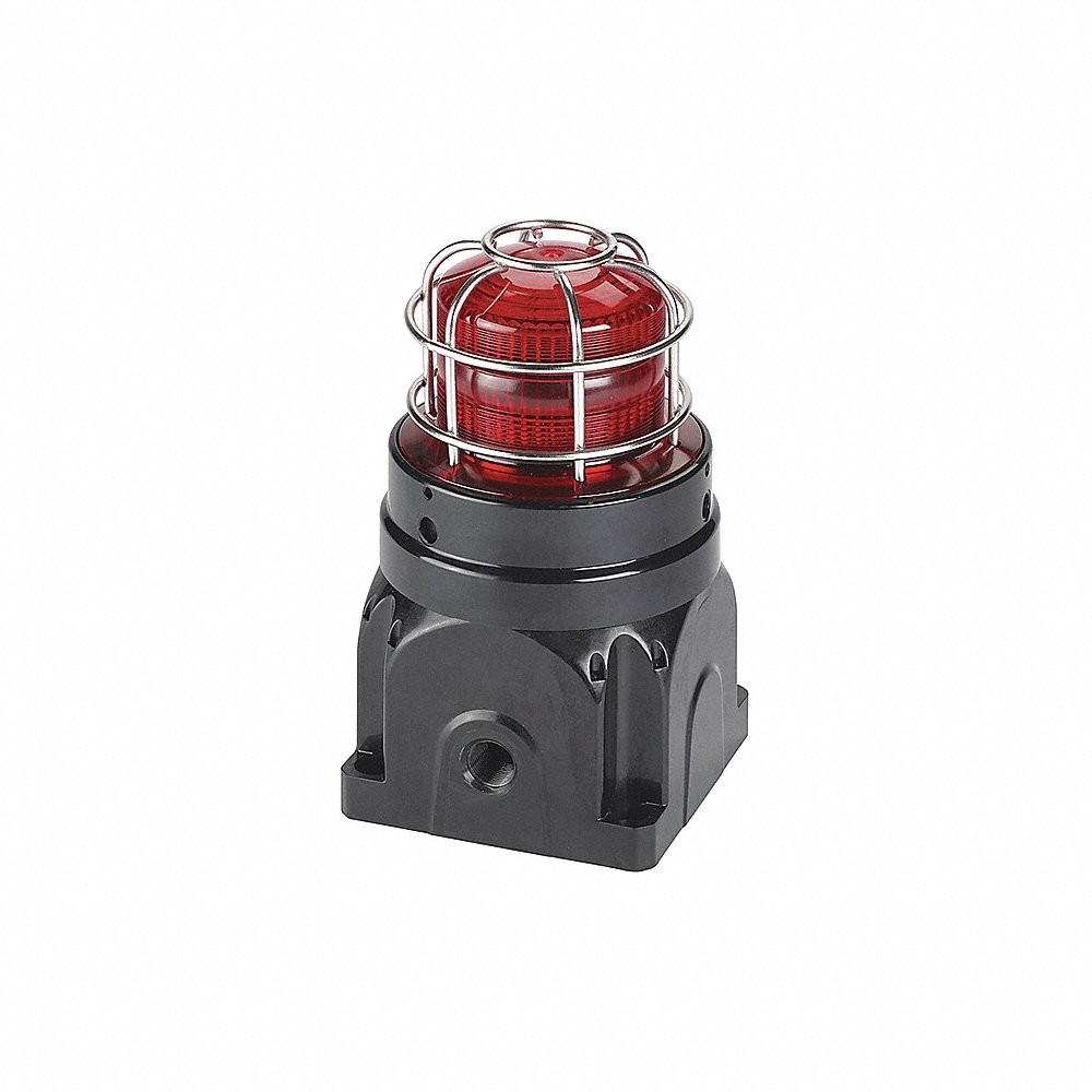 Federal Signal G-STR-024-T-R-15J, Federal Signal (G-STR-024-T-R-15J) Global Strobe Light, Ex D, U-Bracket Mount, 24Vdc, 15J, Red