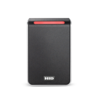 Hid (40TKS-00-000000) Wall Mount Reader, Terminal Strip Connection, Black With Silver Trim