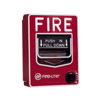 Fire-Lite (BG-12LSP) Dual-Action Pull Station, Spst N/O Switch, Screw Terminal Connections