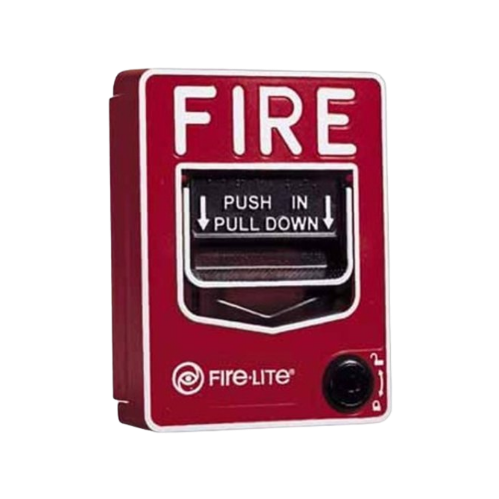 Fire-Lite BG-12LSP, Fire-Lite (BG-12LSP) Dual-Action Pull Station, Spst N/O Switch, Screw Terminal Connections