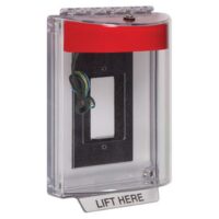 STI STI-13330NR Universal Stopper Dome Cover w/Enc Fl Bkbx, Horn, Relay, Red Housing, No Label