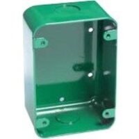SigCom SGB-32S-GR Backbox, Sheet Metal, Green, Surface Mount