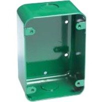 sigcom sgb-32s-gr, SigCom SGB-32S-GR Backbox, Sheet Metal, Green, Surface Mount